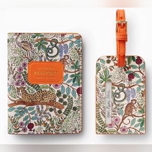 ❤️BUY 2 GET 1 FREE  Passport Holder & Luggage Tag Set, Safari, Retail $58.00 USD